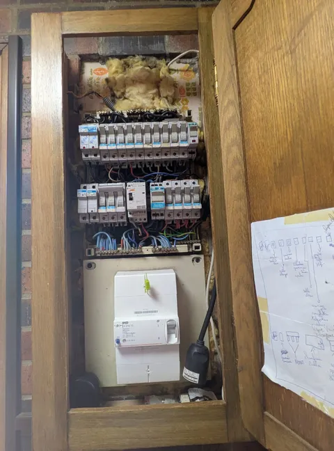 Tableau électrique avant intervention